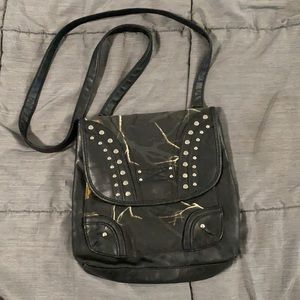 Black Camouflage convertible bag